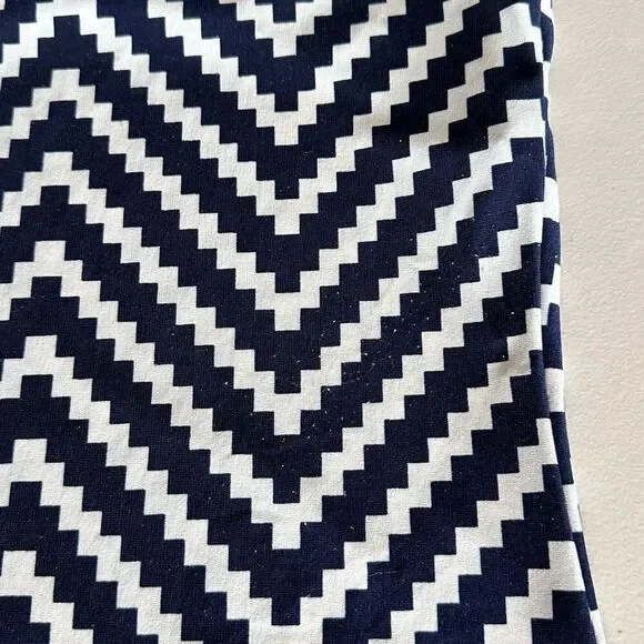 Haani Dress Womens Small Petite Blue White Geometric Business Casual Wedding - Picture 11 of 11